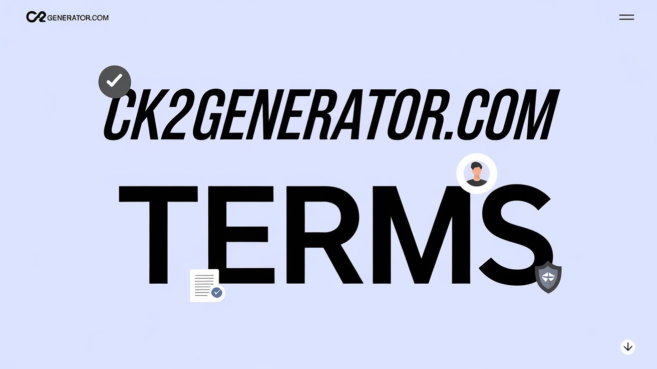 CK2Generator.com terms